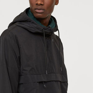 Veste coupe-vent à fermeture éclair sur le devant pour homme, moderne, d'hiver, légère, active, de voyage, durable, décontractée, imperméable, coupe-vent, en nylon - Product Image 4