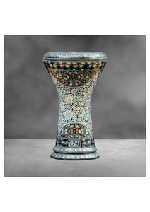 Auténtica Darbuka Gawharet El Fan Emerald Cove Sombaty de 23 cm con Perlas - Product Image 6