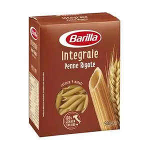 Short Shape Best Selling Pure Durum Wheat Ingredients Made Italian Supplier of Pasta Barilla Penne Rigate Wholemeal 500GX14