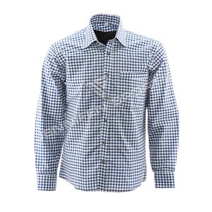 Chemise habillée décontractée pour homme, motif uni, Oktoberfest, 100% coton, manches longues, fermeture à un bouton, respirante, anti-froissement - Product Image 1