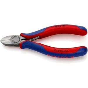 คีมตัดด้านข้างแบบหลายส่วนประกอบของ KNIPEX หัวขัดเงา ความยาว 125 มม. รูปทรง 2 แบบ กรรไกรและคีมตัด - Product Image 1