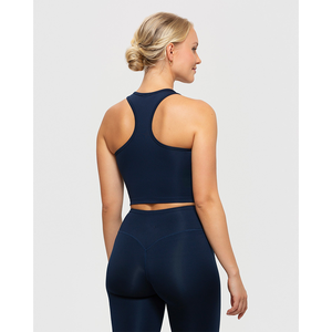 Haute qualité saphir bleu femmes essentiel haut court 4 voies extensible et beurre doux léger entraînement haut court t-shirts pour les femmes - Product Image 5