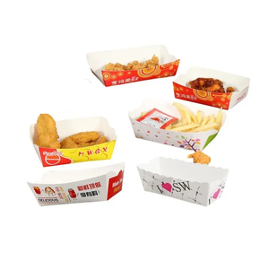 OEM Bac à papier en carton recyclé personnalisé Couleur mixte en forme de bateau UV Avantage Feuille bonne impression d'emballage de perruque alimentaire - Product Image 2