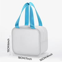 Sac de toilette portable personnalisé OEM en PVC imperméable pour femmes, idéal pour les voyages