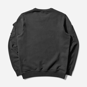 เสื้อสเวตเชิ้ตคอกลมลำลองสำหรับผู้ชายดีไซน์แขนกระเป๋าผ้าคอตตอนผสมระบายอากาศมีสไตล์สวมใส่สบายแบบ100% - Product Image 2