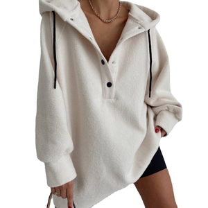 Ropa de calle de peso pesado personalizada, sudaderas con capucha en blanco con hombros caídos, chándales de lana, conjunto de chándal de gran tamaño, conjuntos para mujer - Product Image 1
