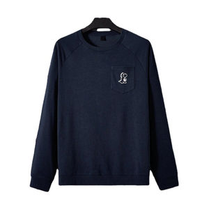 Sudadera personalizada de algodón 100% para hombre, jersey de manga larga de gran tamaño de alta calidad, cuello redondo para invierno, personalizable en blanco - Product Image 1