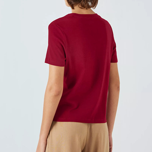 Camiseta de Manga Corta para Mujer, Estilo Vintage, de Secado Rápido, con Logotipo Personalizado y Ajuste Cómodo, en Tendencia - Product Image 3
