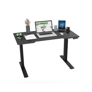 Adjustable Metal TechDesk Pro <b>Black</b> <b>Desk</b> with 160kg Load Capacity and 65-130cm Height Adjustment - Product Image 1