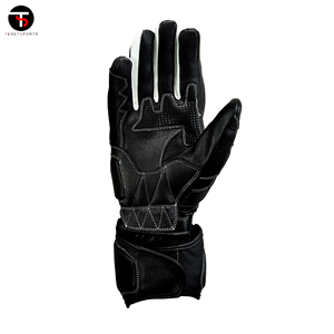 Gants de sport d'été de haute qualité Polyester respirant avec tissu et paume en cuir numérique Gants en cuir de moto Prix - Product Image 3
