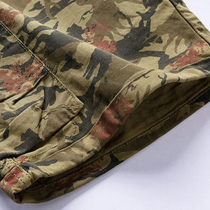 Pantalones cortos Cargo ligeros sólidos de algodón 100% para hombre, ecológicos, de la mejor calidad, duraderos, que absorben la humedad, con estampado informal por sublimación - Product Image 4