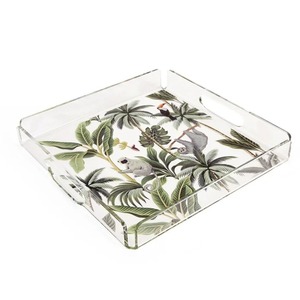 Bandeja de Servicio Acrílica de Diseño Elegante, Forma Rectangular, Decoración para el Hogar, Utensilios de Cocina Hechos a Mano en India para Bodas y Otras Ocasiones - Product Image 3