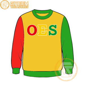 Commande personnalisée de l'étoile de l'Est sweat-shirt brodé en molleton de coton pull de haute qualité vêtements grecs OES sweat-shirts - Product Image 4