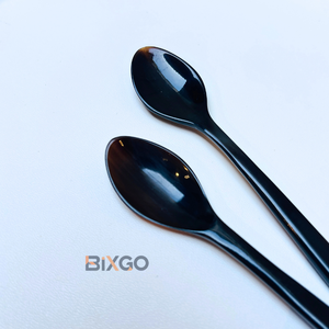 Cuchara de café larga negra hecha a mano de primera calidad, hecha en Vietnam - Product Image 2