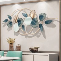 Décoration Murale Métallique Moderne Haut de Gamme Faite à la Main, Motif Géométrique Scénique, Cadeau Idéal pour Mariage et Diwali, Durable et Élégante