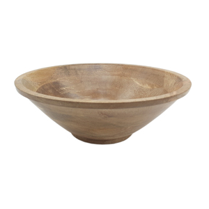 Venta al por mayor a granel naranja esmalte impresión madera forma redonda frutero Mesa Hogar y hoteles comida y aperitivos cuencos para servir hechos a mano - Product Image 3