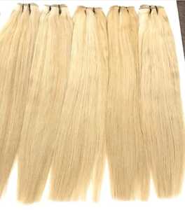 Extensions de cheveux naturels ondulées — ali queen, couleur blond 613, haute qualité, tissage fait Machine, livraison gratuite, paquets - Product Image 1