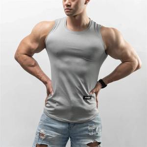 Chaleco sin mangas de verano para deportes al aire libre, camiseta interior de fitness para correr, camiseta de gimnasio de cuello redondo de secado rápido, camiseta transpirable para hombre - Product Image 3
