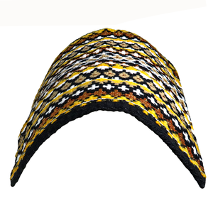 Manta de sillín de lana colorida duradera de suministro directo de fábrica OEM personalizable para espectáculo occidental tejido a mano con forro de polialgodón - Product Image 4