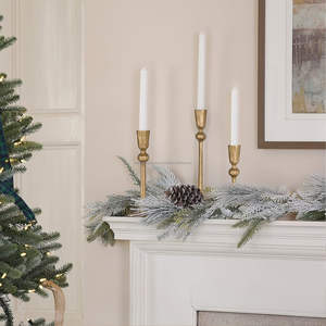 Portavelas cónico martillado de latón de hierro-Juego de 3 candelabros decorativos, candelabro para boda, comedor, fiesta - Product Image 5