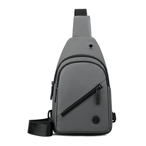 Bolso de pecho de nailon ligero para hombre con cremallera, bandolera informal para deportes al aire libre, senderismo y viaje diario - Product Image 3