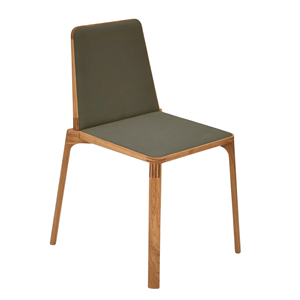 Chaise de salle à manger moderne en bois massif avec siège et dossier rembourrés pour café, restaurant, hôtel, mobilier d'intérieur - Product Image 2