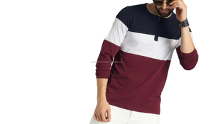 High Quality 100% Cotton Regular Fit Men's T-Shirt Front <b>Knitted</b> Quick Dry Breathable Wholesale Latest Design - Product Image 6