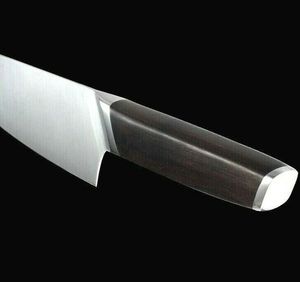 Couteau de cuisine en acier inoxydable à haute teneur en carbone personnalisé en gros manche en bois OEM ODM coutellerie usine Hot Seller Sharp couteau de chef - Product Image 4