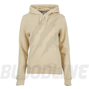 Sweat à capuche unisexe beige coupe classique couleur unie décontracté avec poche avant 100% coton molleton tricoté respirant séchage rapide pour l'hiver - Product Image 2