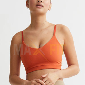 2025 ropa de verano de alta calidad gimnasio Fitness desgaste peso ligero personalizado Logo impresión mujeres Sujetador deportivo - Product Image 2