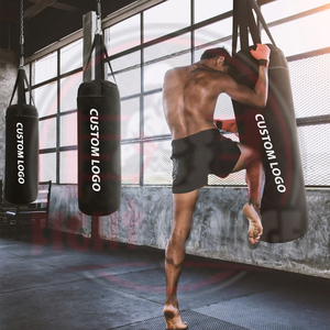 Bolsa de Boxeo y Sacos de Arena de Cuero PU Genuino de Primera Calidad, Duraderos, Antideslizantes, con Logotipo Personalizado - Product Image 4