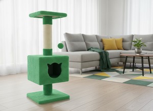 High-quality Amistar Mint Ville scratching post for all breeds and sizes of cats and kittens. - Product Image 2