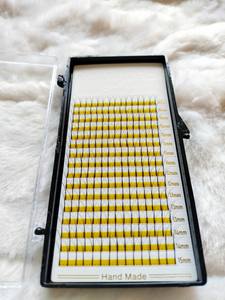 Extensions de cils synthétiques 2D personnalisées faites à la main, marque privée, pour maquillage quotidien professionnel, cils foncés éclatants - Product Image 2