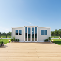 Maison conteneur modulaire pliable et extensible 20ft 40ft en acier, préfabriquée de luxe, pour bureau, bar, villa extérieure, écologique et contemporaine