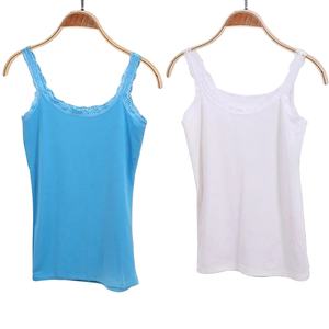 Sexy doux coton débardeurs femmes solide sans manches dentelle gilet chaud Camisole mince gilet haut recadrée décontracté Cool charmant dames cadeaux - Product Image 4