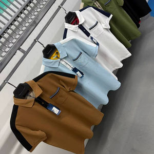 T-shirt en coton uni pour homme, manches courtes, col en V, décontracté, respirant, écologique, OEM ODM, logo personnalisé, broderie frontale, vierge - Product Image 1