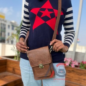 Nouveau sac à main en cuir véritable Crunch pleine fleur fait à la main femmes élégantes en cuir véritable Vintage utilisation de bureau sac à bandoulière - Product Image 1