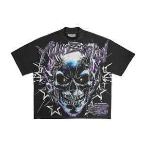 Ropa de calle con estampado Dtg personalizado, camiseta en blanco con gráfico, ropa de talla grande para hombre, camiseta de gran tamaño Vintage personalizada para hombre - Product Image 1