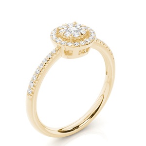 VVS Solitaire Moissanite Anillos 14K 18K Oro sólido Anillo de compromiso de boda 925 Plata VVS Moissanite Diamond Jewelry - Product Image 2