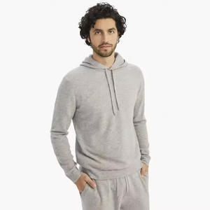 Vente en gros de pull-over tricoté à capuche en coton 100% personnalisé de haute qualité pour hommes - Product Image 1