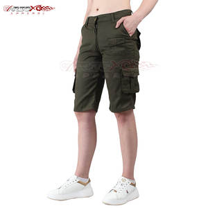 <b>Women's</b> High-Rise Cargo <b>Shorts</b> with Zipper Fly and <b>Loose</b> Fit Breathable Summer Comfort <b>Shorts</b> - Product Image 5