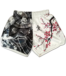 Short unisexe personnalisé de Muay Thai et de boxe MMA Gym Workout 100% Polyester respirant 220g Shorts de sueur imprimés par sublimation - Product Image 6