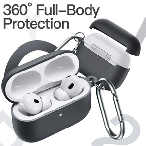 Upgrade 2023 Silicone <strong>Case</strong> <strong>Cover</strong> for <strong>AirPods</strong> <strong>Pro</strong> (2nd/1st Generation) with Keychain Headphone <strong>Cases</strong> - Product Image 3