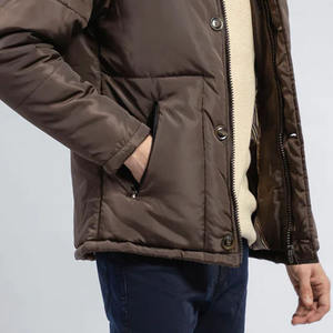 Latest Designs High Quality Vintage Coated Men's Waterproof Puffer <b>Jacket</b> Wholesale Price New Arrival Hooded Winter - Product Image 4