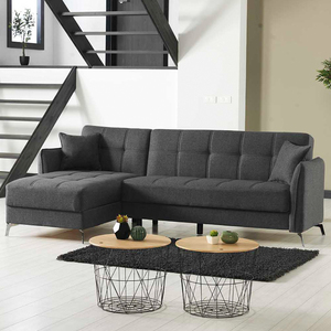 Canapé-lit d'angle convertible de luxe moderne pour petits appartements Pliable et rangement-Peut accueillir du cuir et du lin - Product Image 6