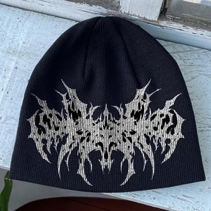 Gorro de Jacquard con letras clásicas, gorro de invierno de punto de diseño personalizado, gorro cálido suave con bordado para hombres y mujeres - Product Image 5