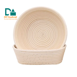 Panera Redonda de Ratán Personalizada con Forro, Color Blanco, Ecológica, Muestras Gratis - Product Image 1