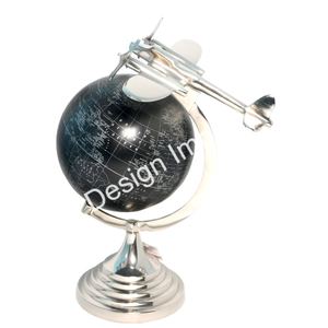 Die Cast Aluminium Propeller Aircraft Model <b>Rotatable</b> <b>Globe</b> Stand Collectable Business Gifts And Craft Airplane <b>Globe</b> Stand 2025 - Product Image 1