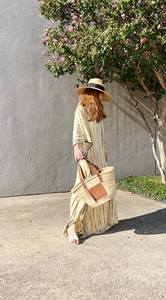 Tye a mano vibrante y teñido Impreso Hecho a mano Maxi Summer Wear kaftan largo Disponible a un precio asequible - Product Image 4