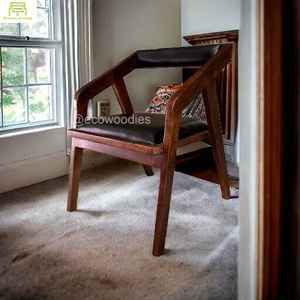 Diseño moderno restaurante muebles comerciales brazo café Silla de comedor de madera para restaurante comedor Hotel Café - Product Image 2